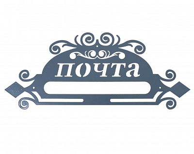 Накладка для почтового ящика "Почта" декоративная №10